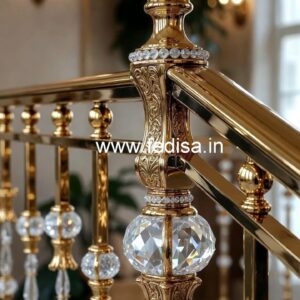 Contemporary Brass Crystal Railing Designs CR-1840