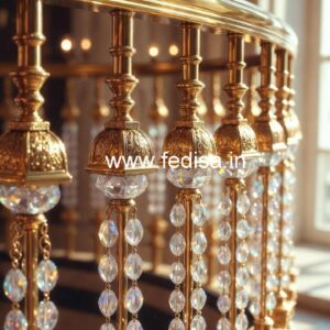 Royal Look Brass Crystal Railing Designs CR-1847