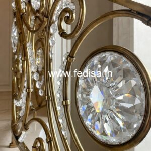 Premium Quality Brass Crystal Railings CR-1849