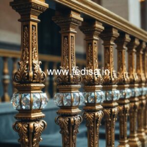 Luxury Interior Railings with Brass Crystal CR-1852