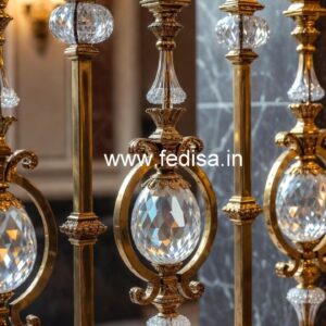Premium Brass Crystal Railings for Hotels CR-1864