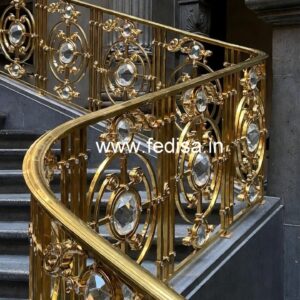 Designer Luxury Brass Crystal Railings CR-1875