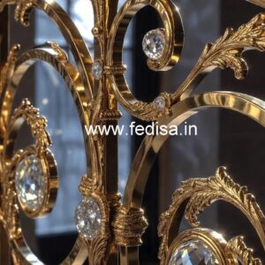 Custom Staircase Brass Crystal Railings CR-1876