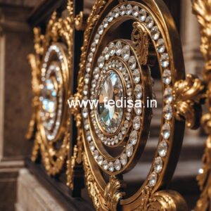 Modern Royal Brass Crystal Railings CR-1881