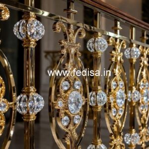 Classic Luxury Brass Crystal Railings CR-1884