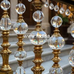 Contemporary Crystal Brass Railing Designs CR-1887