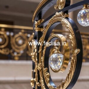 Luxury Handcrafted Brass Crystal Railings CR-1899