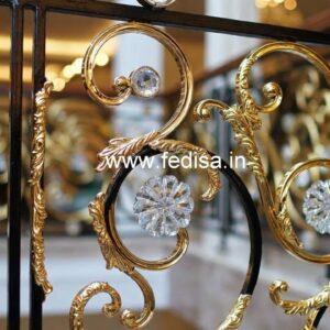 Classic Interior Brass Crystal Railings CR-1901