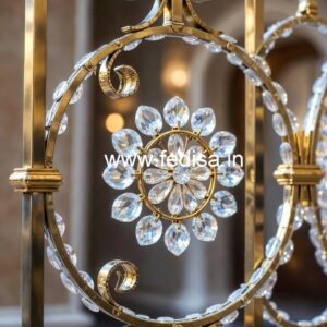 Royal Staircase Brass Crystal Designs CR-1904