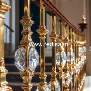 Modern Interior Brass Crystal Railings CR-1910