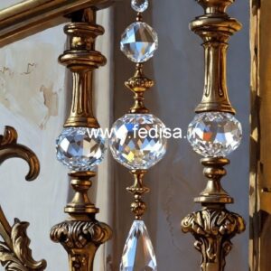 Rich Interior Brass Crystal Railings CR-1913