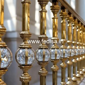 High-End Brass Crystal Stair Railings CR-1916