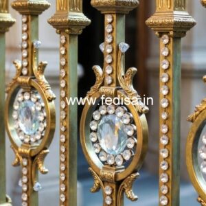 Modern Brass Crystal Staircase Railing Ideas CR-1927