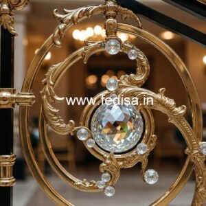 Royal Brass Crystal Interior Railings CR-1932
