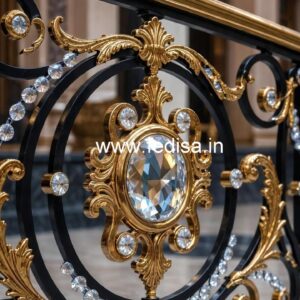Modern Brass Crystal Railings with LED CR-1956