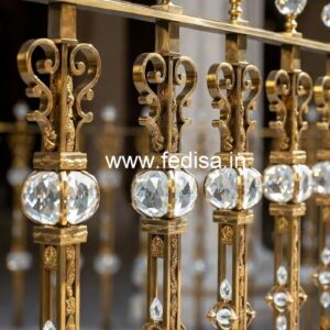 Designer Interior Brass Crystal Railings CR-1959