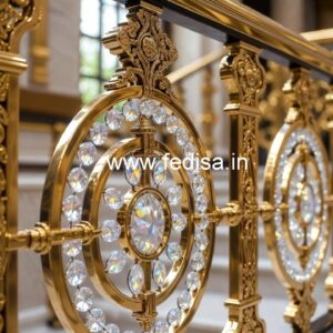 Premium Staircase Brass Crystal Designs CR-1965