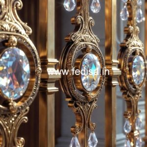 Designer Brass Crystal Railings for Homes CR-1967