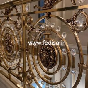 Modern Brass Crystal Stair Railings CR-1969