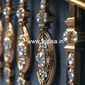 High-End Brass Crystal Railings for Homes CR-1974