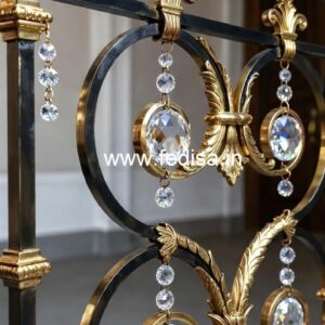 Luxury Brass Crystal Staircase Designs CR-1978