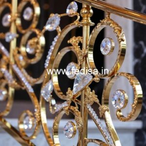 Luxury Brass Crystal Railings for Duplex CR-1982