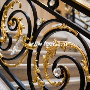Premium Brass Crystal Railing Ideas CR-1994