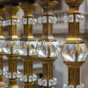 Luxury Brass Crystal Railings for Modern Villas CR-2002