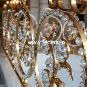 Premium Brass Crystal Railings for Luxury Homes CR-2004