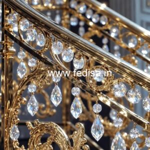 Elegant Brass Crystal Railings for Home Decor CR-2005
