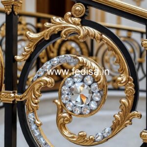 Luxury Brass Crystal Railings for Modern Interiors CR-2007