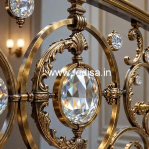 Elegant Brass Crystal Railings for Staircase Decor CR-2010