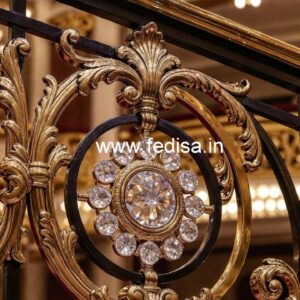Designer Brass Crystal Railings for Architecture CR-2017