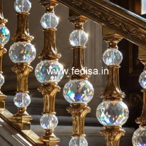 Royal Brass Crystal Stair Railing Inspiration CR-2024