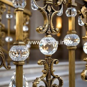 Unique Brass Crystal Staircase Designs CR-2032