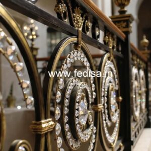 Designer Brass Crystal Staircase Concepts CR-2041