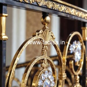 Designer Brass Crystal Railings for Duplex CR-2044