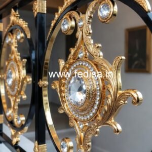 Premium Brass Crystal Railing for Home Decor CR-2048