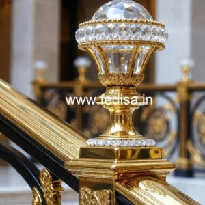 Classic Brass Crystal Railings for Homes CR-2050