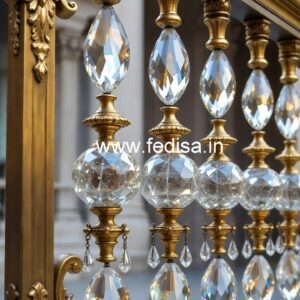 Premium Brass Crystal Railings for Modern Homes CR-2055