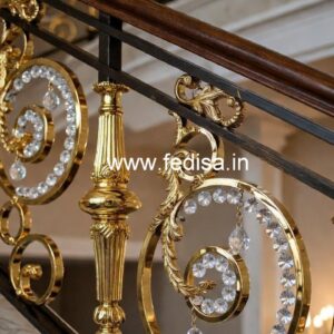 Designer Brass Crystal Railings for Projects CR-2065