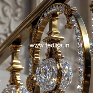 Premium Brass Crystal Railings for Luxury Design CR-2071