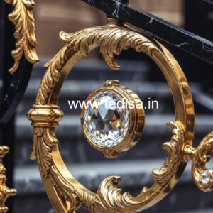 Elegant Brass Crystal Railings for Decor CR-2072