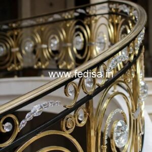 Luxury Brass Crystal Railings for Villas CR-2073