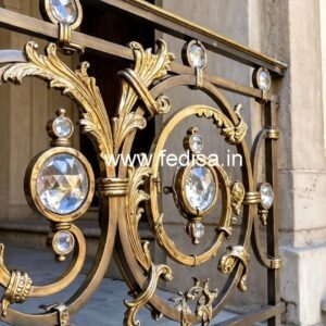 Modern Brass Crystal Railing Designs 2032 CR-2076