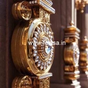 Premium Brass Crystal Railings for Duplex Homes CR-2081