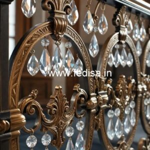 Premium Brass Crystal Railings for Interior Design CR-2085