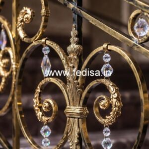 Luxury Brass Crystal Railings for Home Interiors CR-2086