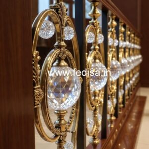 Premium Brass Crystal Railings for Homes CR-2087
