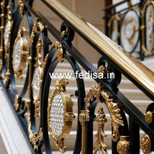 Designer Brass Crystal Railings for Interior Design CR-2090